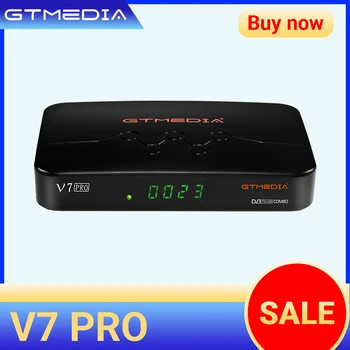 DVB-S/S2/S2X+T/T2 Pro V7 GTMEDIA Apoyo H. 265 HEVC Youporn de rollo automática PowerVu USB wifi