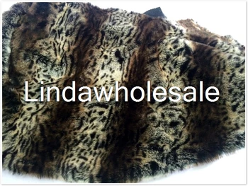 Buena calidad de leopardo tigre patrón de tejido de felpa,Ropa, zapatos de materiales decorativos,sintió tela,160 cm*45 cm(la mitad de patio)/pcs