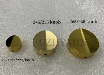 222/fm255/fm266/268 frente etapa de puro cobre chapado en oro de la perilla de volumen perilla de balance de