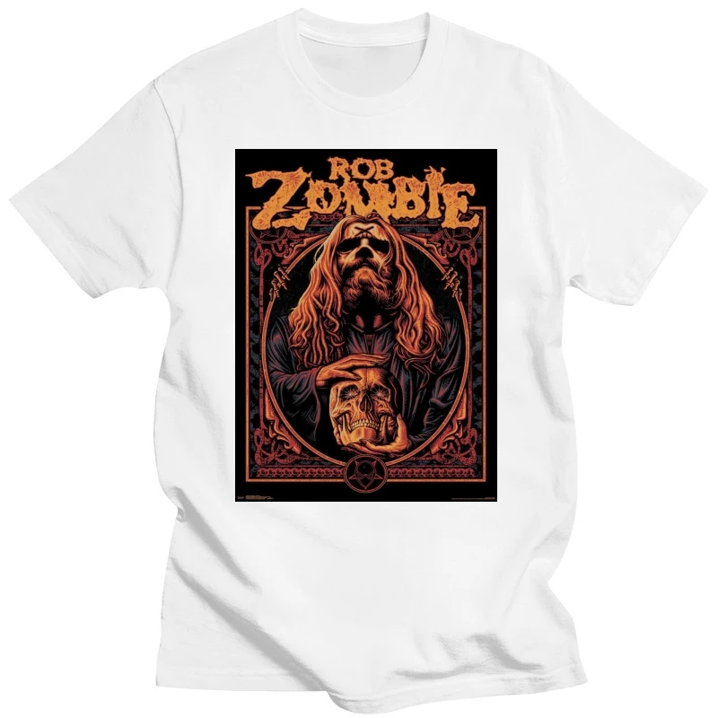 Rob Zombie Brujo Rob Zombie Camiseta Nueva 100% Auténtico Y Oficial Raras De Manga Corta De La Moda De Verano De Impresión Casual 011792 - 0