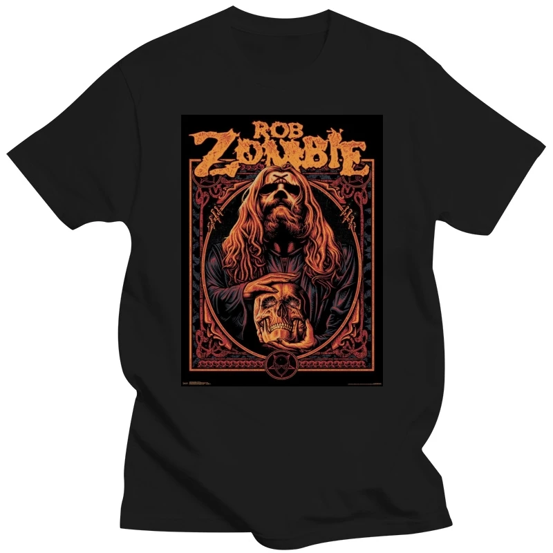 Rob Zombie Brujo Rob Zombie Camiseta Nueva 100% Auténtico Y Oficial Raras De Manga Corta De La Moda De Verano De Impresión Casual 011792 - 1