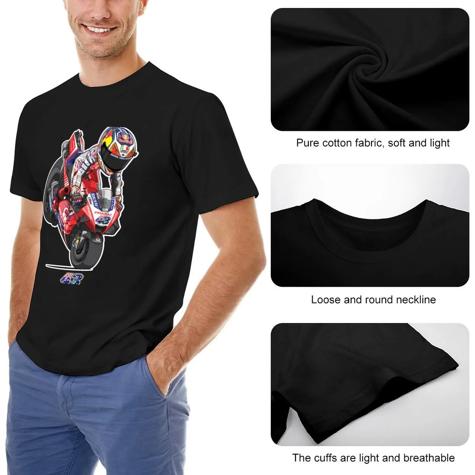 JACK MILLER T-Shirt de peso pesado de camisetas de secado rápido camisa tops camiseta de los Hombres - 1