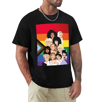 El orgullo de las Divas de la Edición de T-Shirt camiseta de hombre gráfico camisetas más el tamaño de camisetas coreana de los Hombres de la moda camisetas