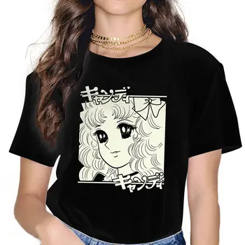 Candy Candy Candy Candy Esencial Camiseta de Grunge de la Mujer Camisetas Ropa de Verano Harajuku O-Cuello de la Camiseta de la