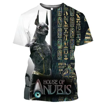 Y2K Ropa de Arte Egipcio Antiguo Gráfico Camisetas de El Ojo de Horus Prenda de Verano Fresco Dios Gótico Impreso en 3D de gran tamaño T-shirt