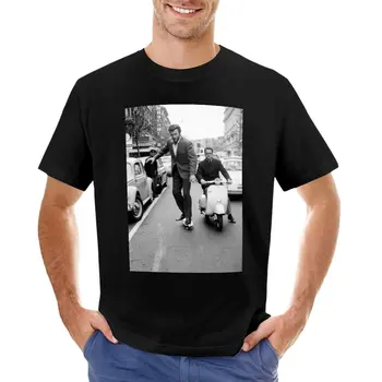 Clint Eastwood Skate de Embarque En Roma Alrededor del año 1960, T-Shirt de la Estética de la ropa de blondie camiseta graciosa camiseta de camiseta de los Hombres
