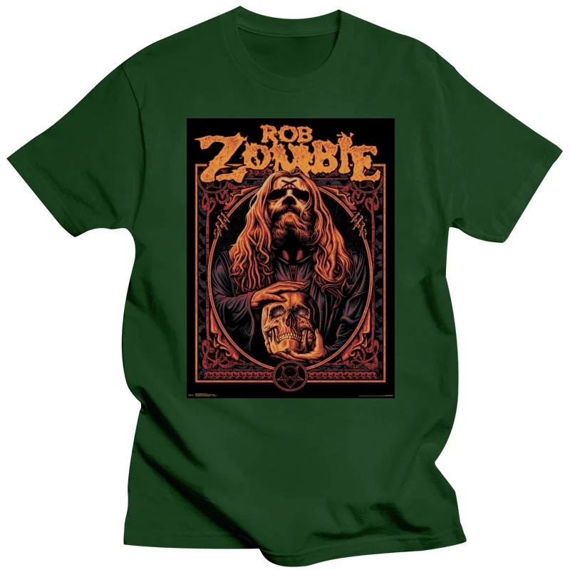 Rob Zombie Brujo Rob Zombie Camiseta Nueva 100% Auténtico Y Oficial Raras De Manga Corta De La Moda De Verano De Impresión Casual 011792 - 4